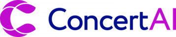 ConcertAi logo, purple