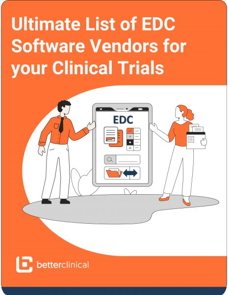 List of EDC Software Vendors, orange illustration,