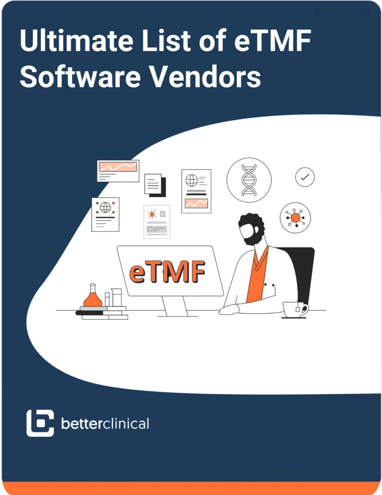 etmf software vendors, guide, betterclinical, best etmf software
