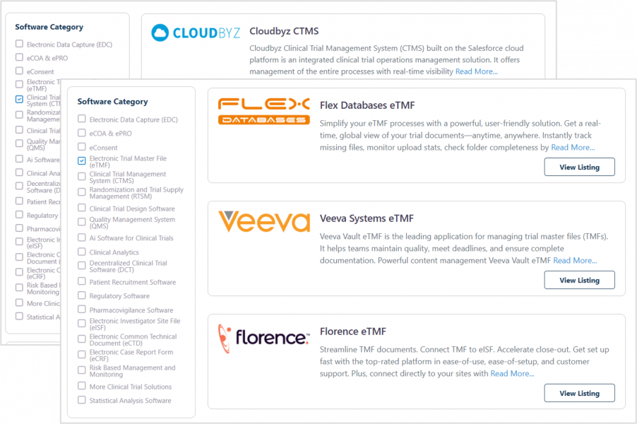 betterclinical, clinical trial software directory, sample